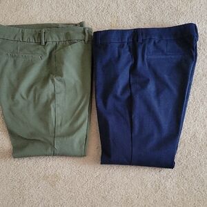 Women's Green and Blue Pants